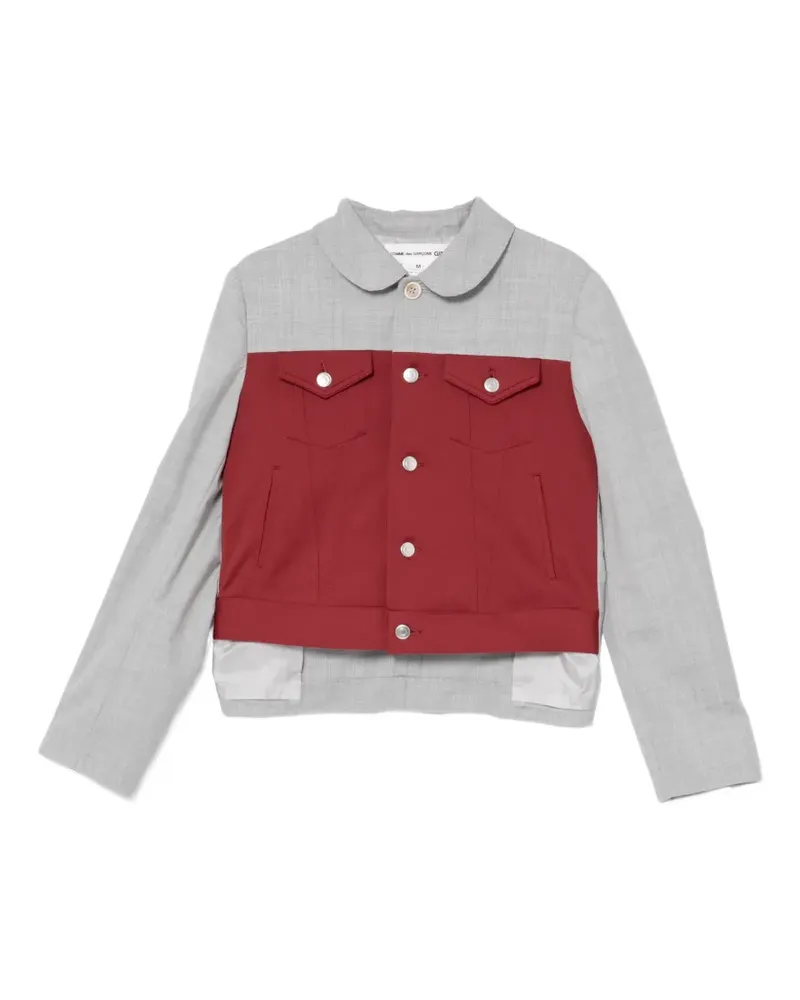 Comme des Garçons Zweifarbige Jacke - Grau Grau