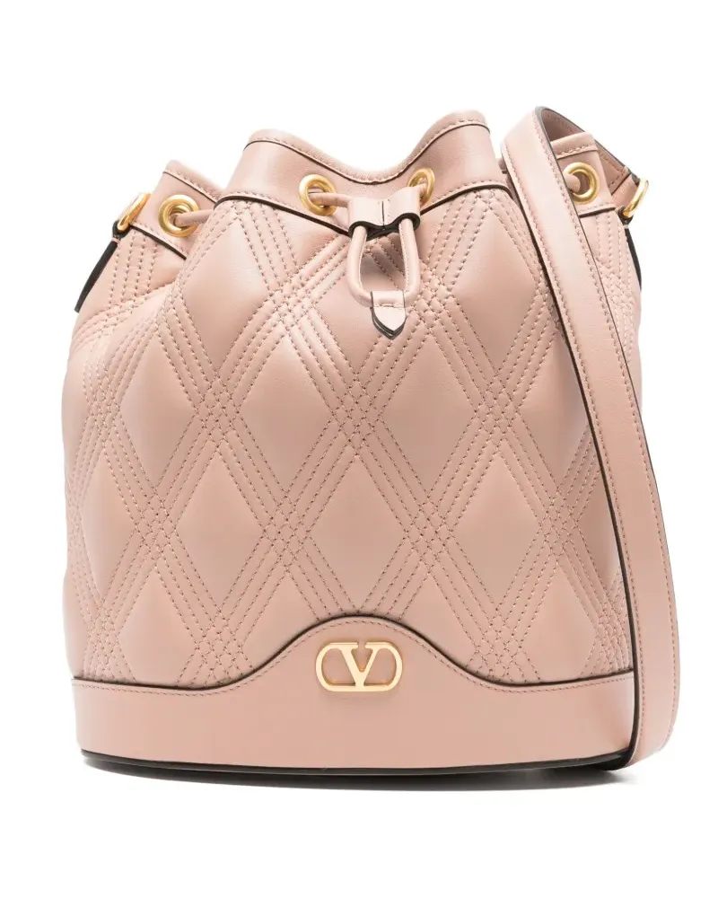Valentino Garavani Beuteltasche mit VLogo - Rosa Rosa