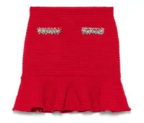Gestrickter Minirock - Rot