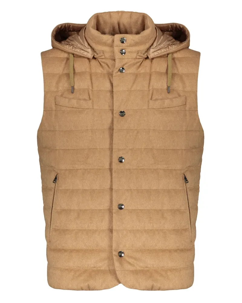 Herno Weste mit Kapuze - Braun Braun
