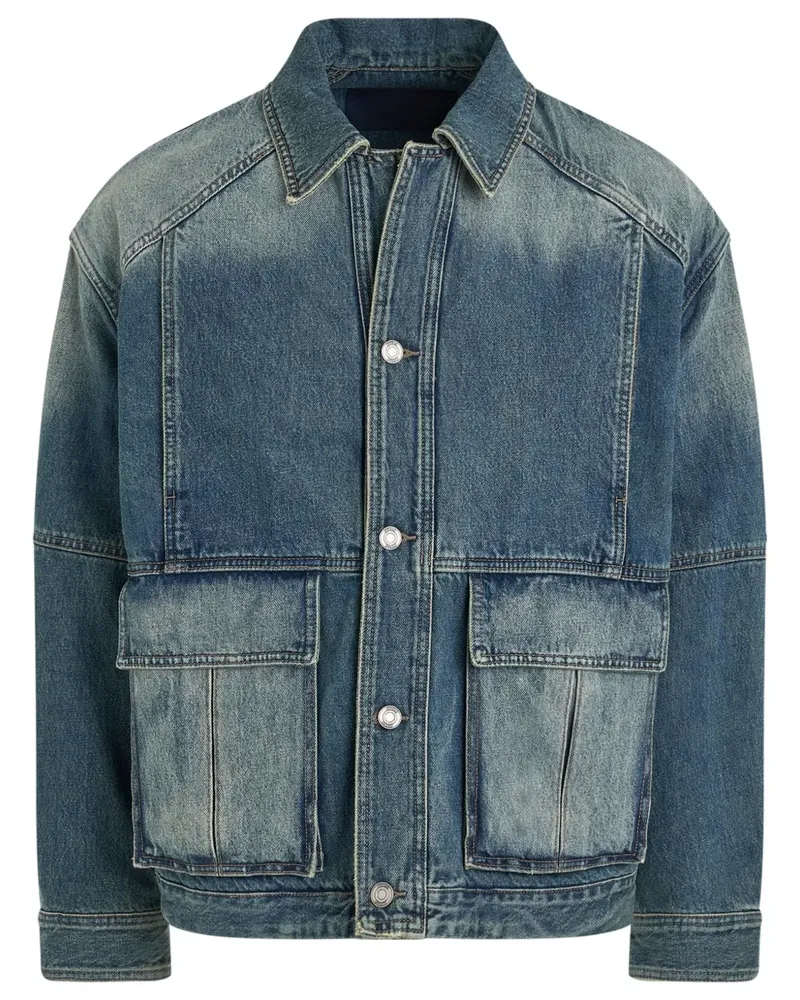 JUUN.J Jeansjacke mit Kontrasteinsätzen - Blau Blau
