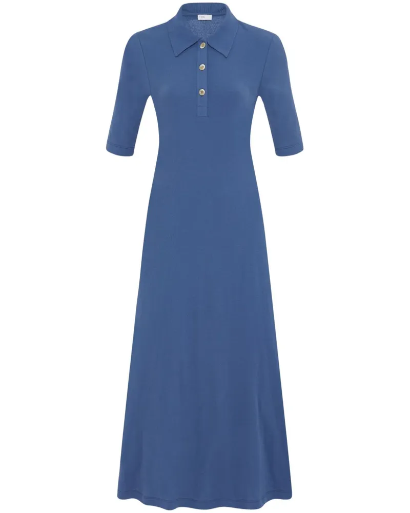 Rosetta Getty Polokleid aus Bio-Baumwolle - Blau Blau