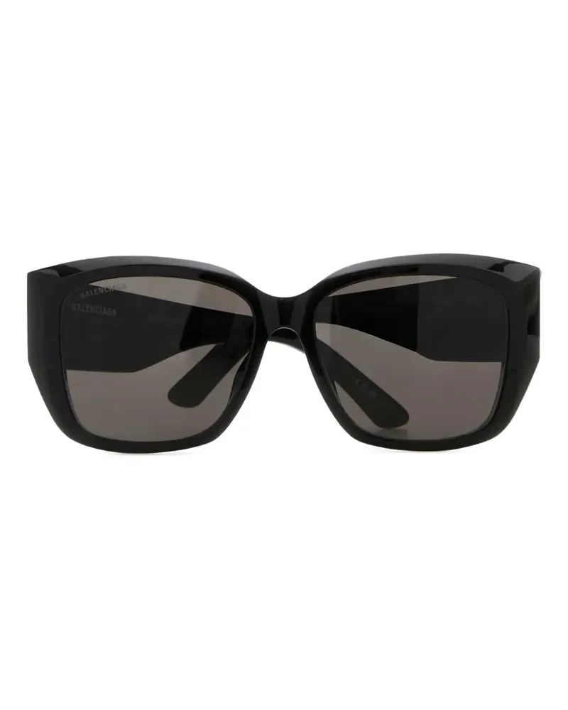 Balenciaga Sonnenbrille mit eckigem Gestell - Schwarz Schwarz