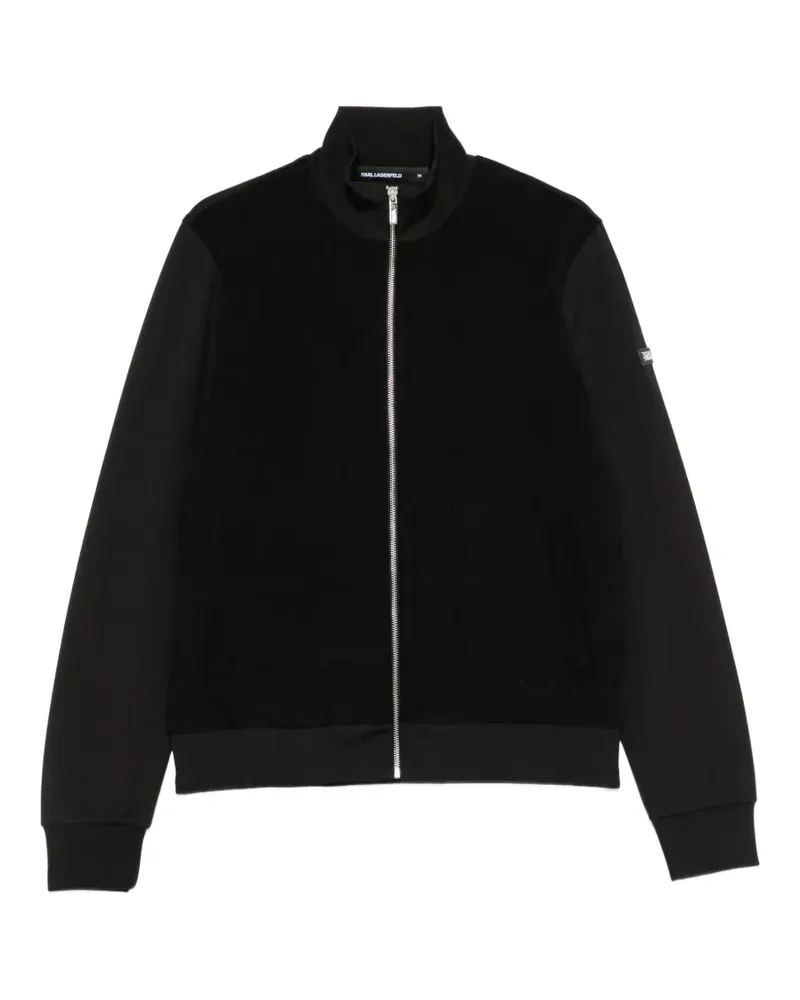 Karl Lagerfeld Jacke mit Kontrasteinsätzen - Schwarz Schwarz