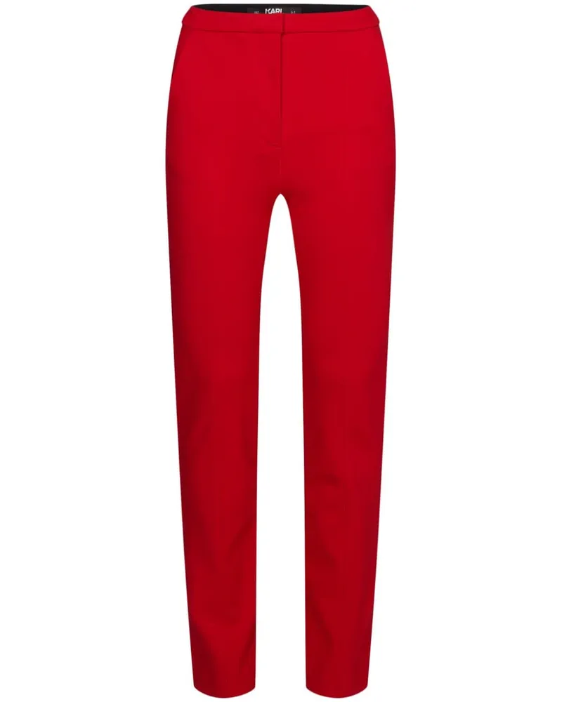 Karl Lagerfeld Hose mit hohem Bund - Rot Rot