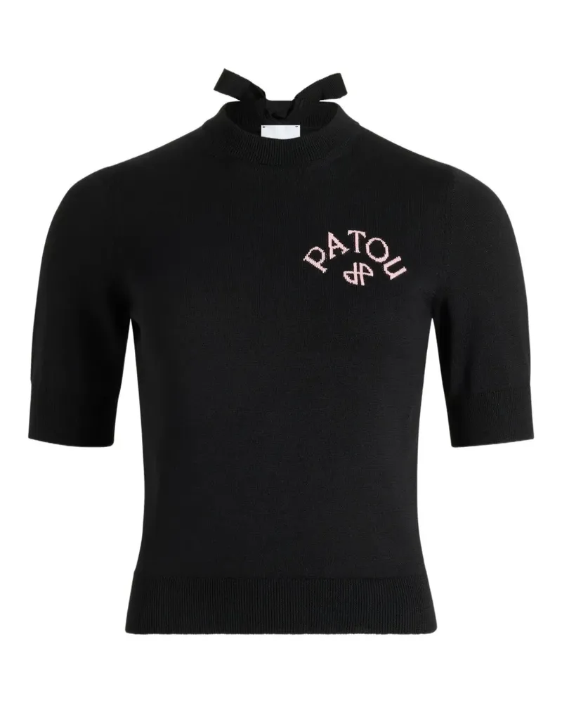 Patou Pullover mit Logo-Stickerei - Schwarz Schwarz