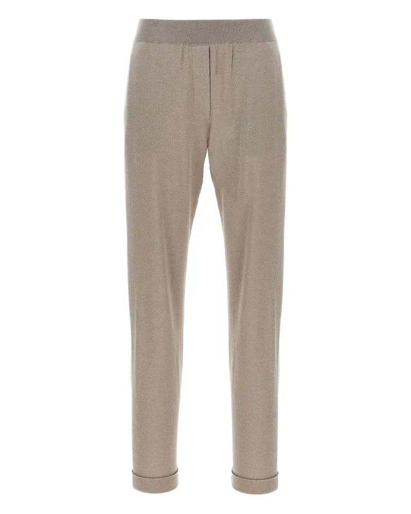 Brunello Cucinelli Hose mit Lurex-Detail - Grau Grau
