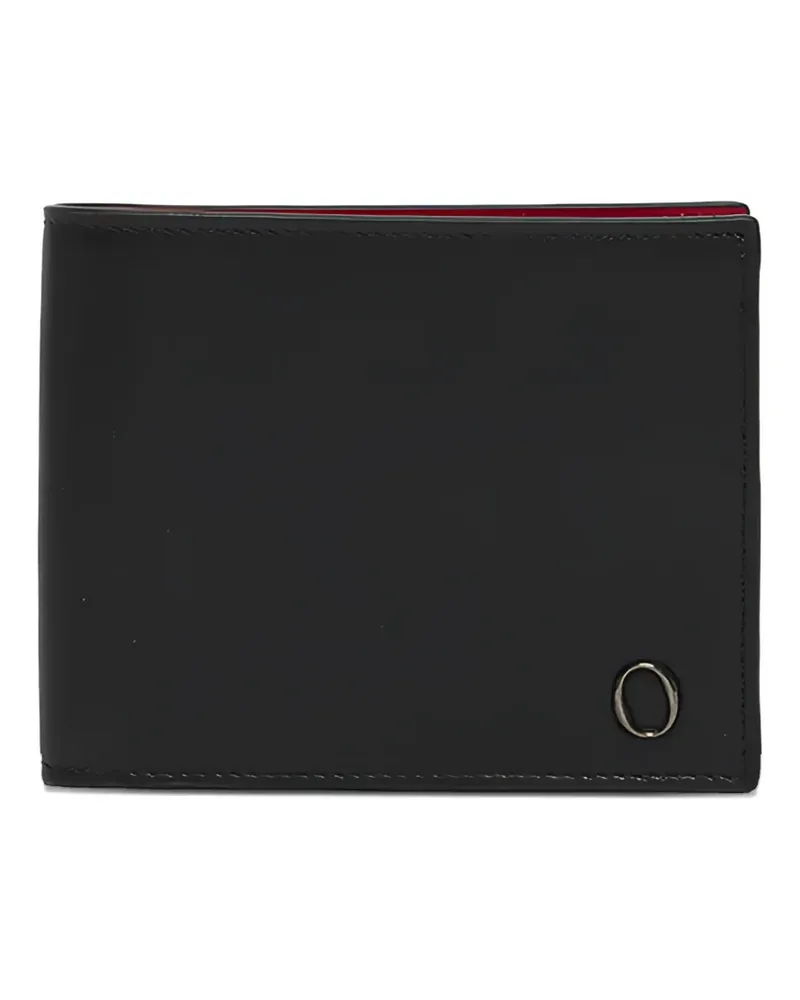 Orciani Spyder logo-plaque wallet - Schwarz Schwarz