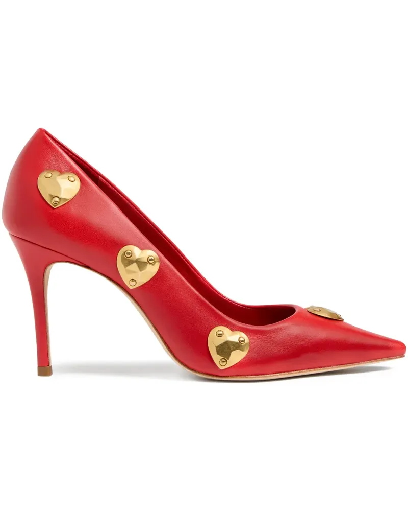 Cinq à Sept Luna Pumps mit Herzen - Rot Rot