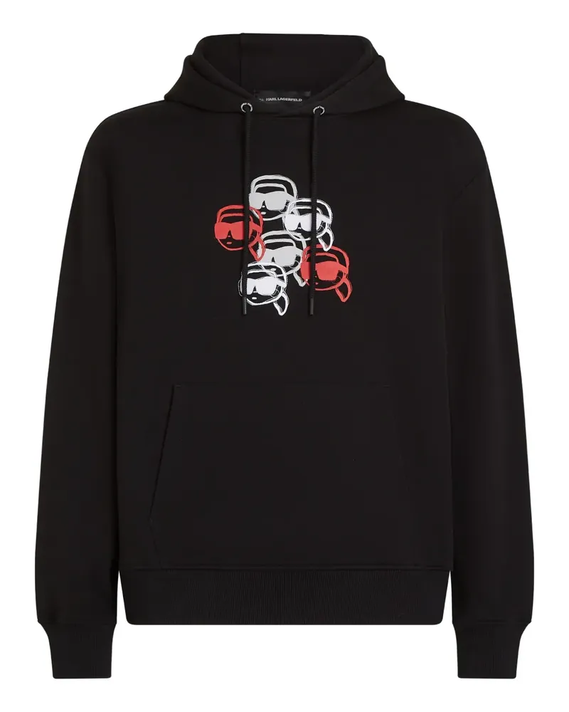Karl Lagerfeld Ikon Hoodie - Schwarz Schwarz