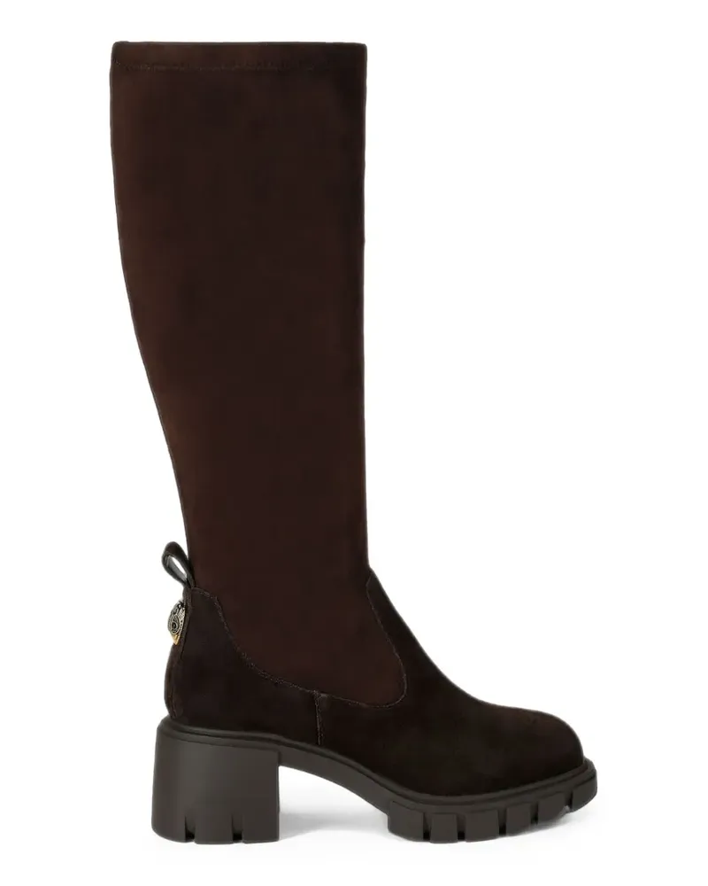 Kurt Geiger Step eagle-plaque knee-high boots - Braun Braun
