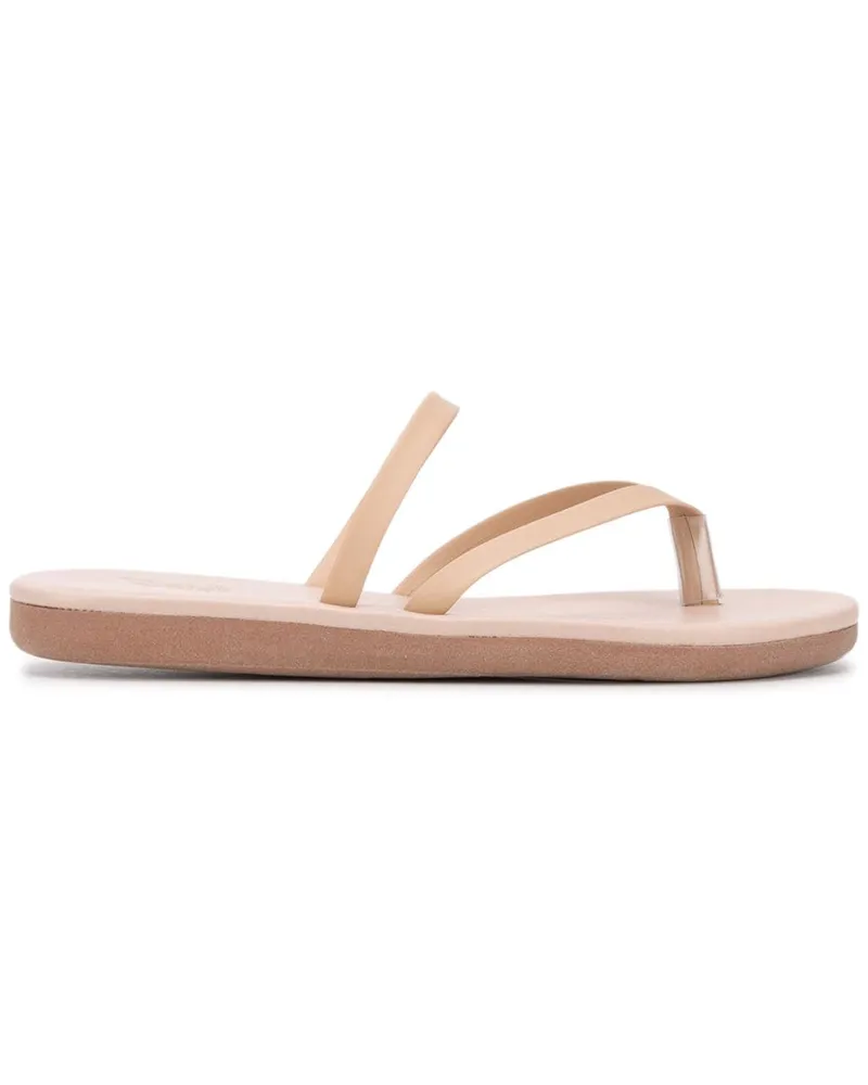 Ancient Greek Sandals Flip-Flops aus Leder Nude