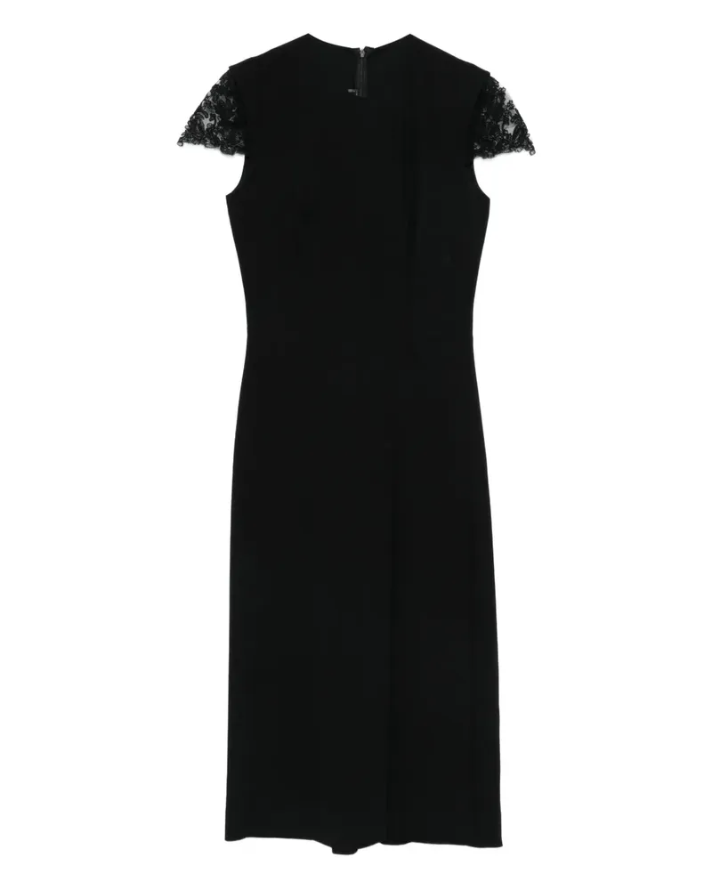 Ermanno Scervino Kleid mit Spitzenborten - Schwarz Schwarz