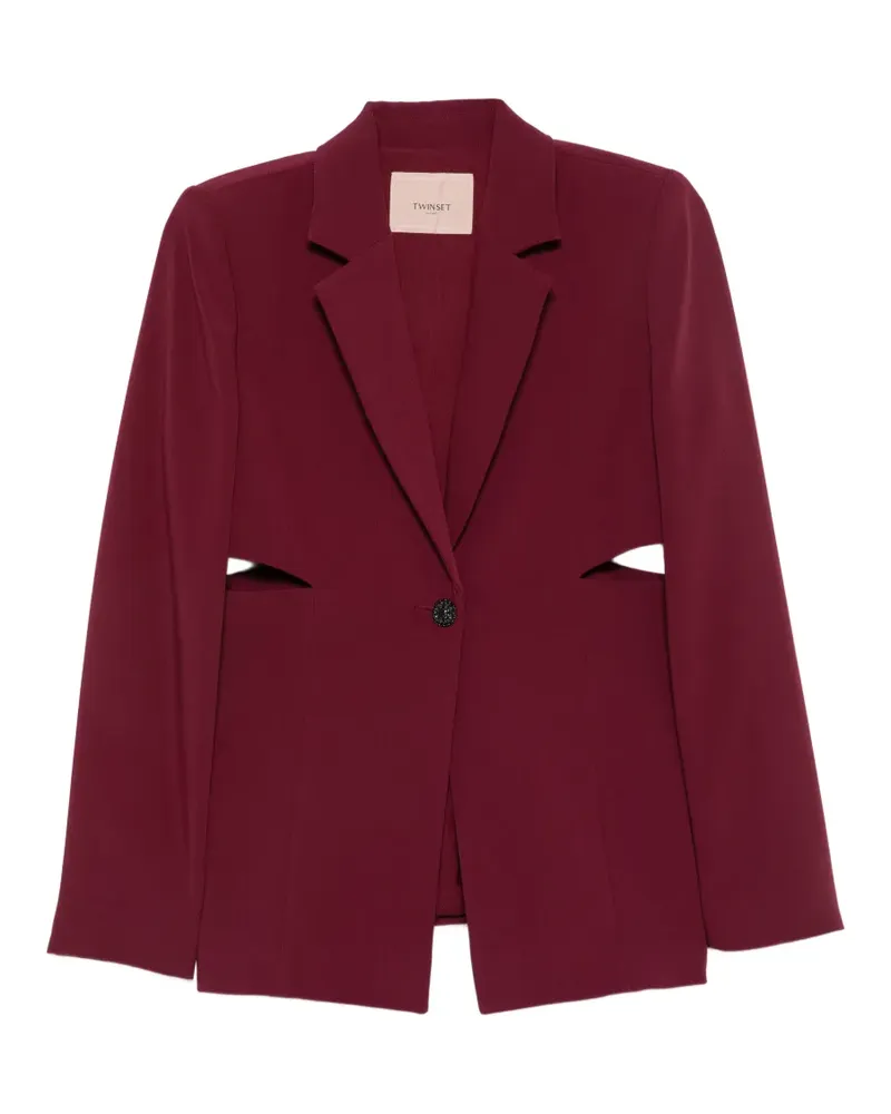 Twin-Set Einreihiger Blazer - Rot Rot