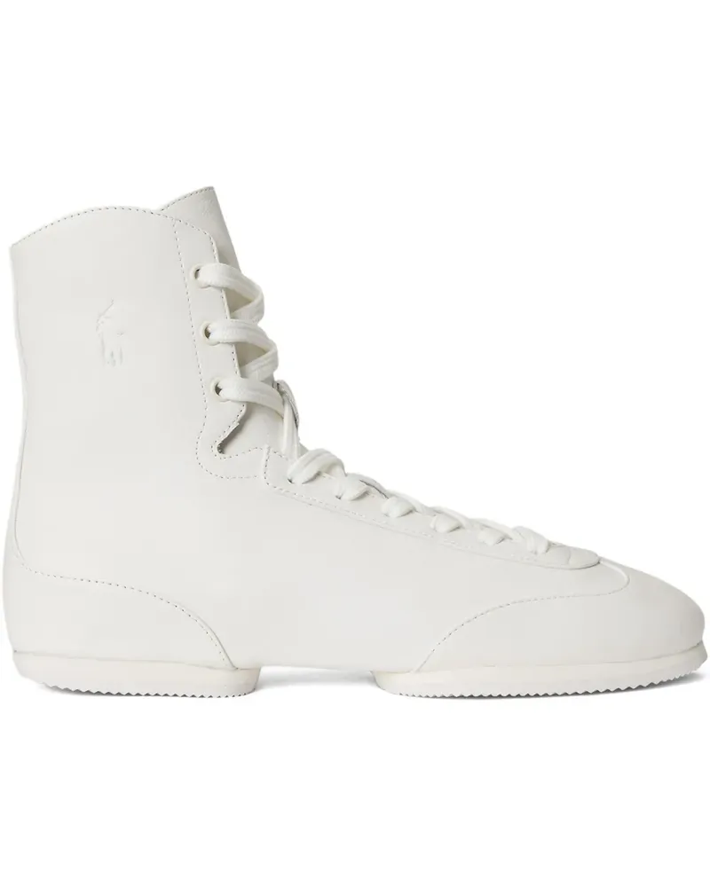 Ralph Lauren Pony Ballerina High-Top-Sneakers - Weiß Weiß