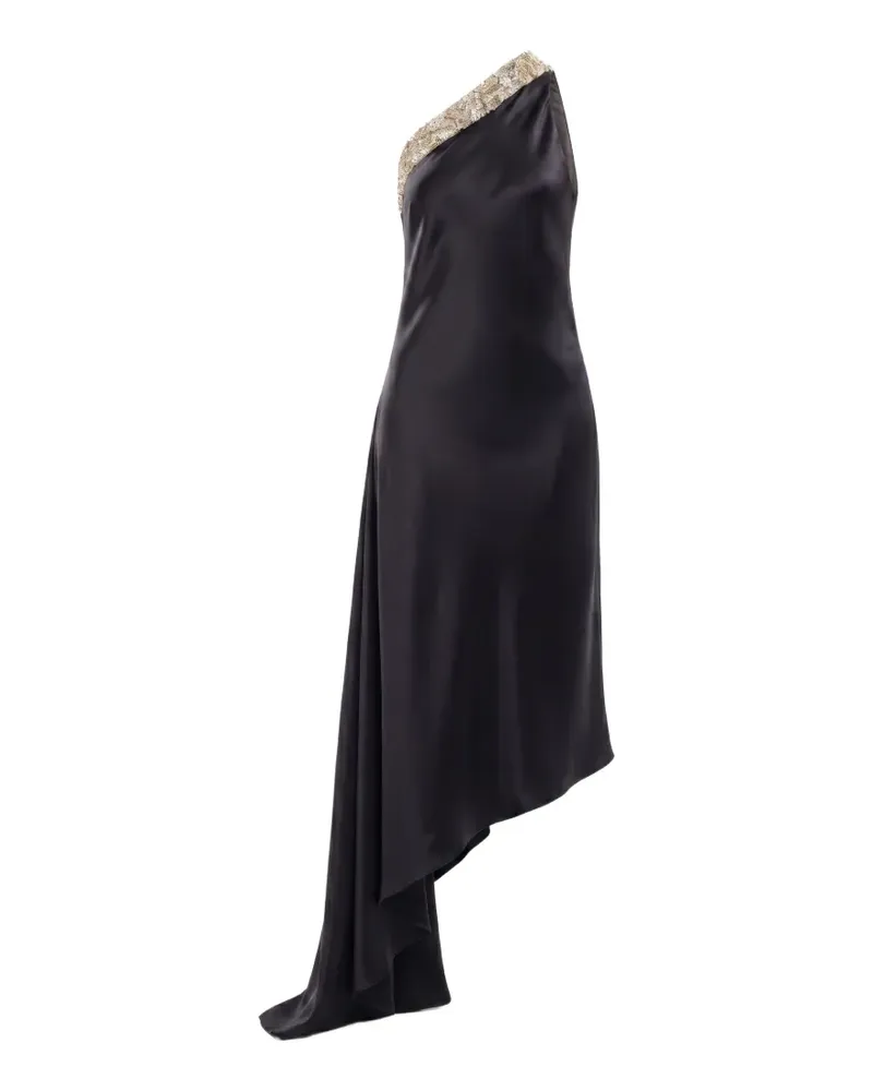 Saiid Kobeisy one-shoulder embellished dress - Schwarz Schwarz