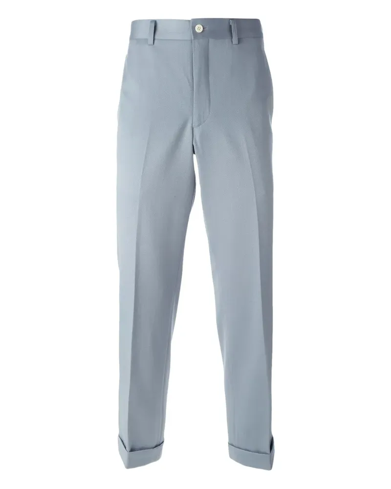 Comme des Garçons Cropped-Hose mit Umschlag - Grau Grau