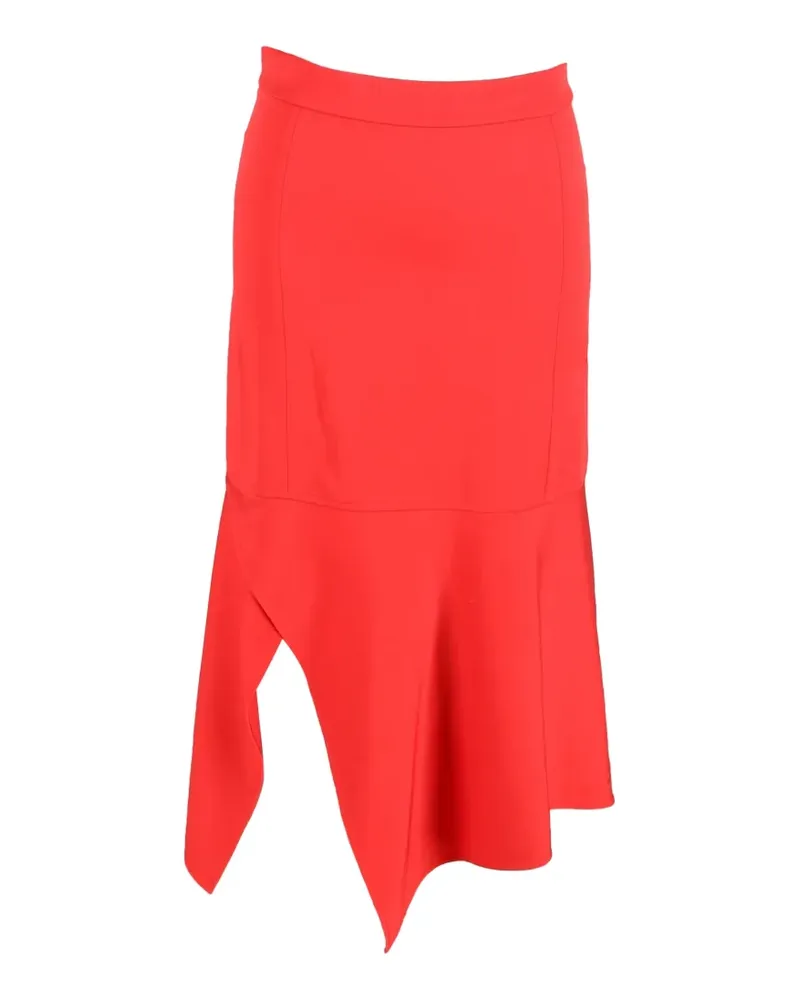 Victoria Beckham Asymmetrical midi skirt - Rot Rot