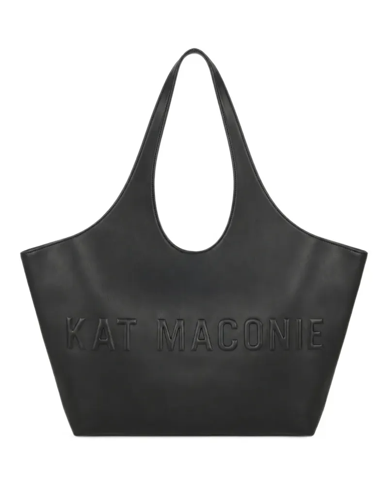 Kat Maconie large Brooklyn embossed-logo shoulder bag - Schwarz Schwarz