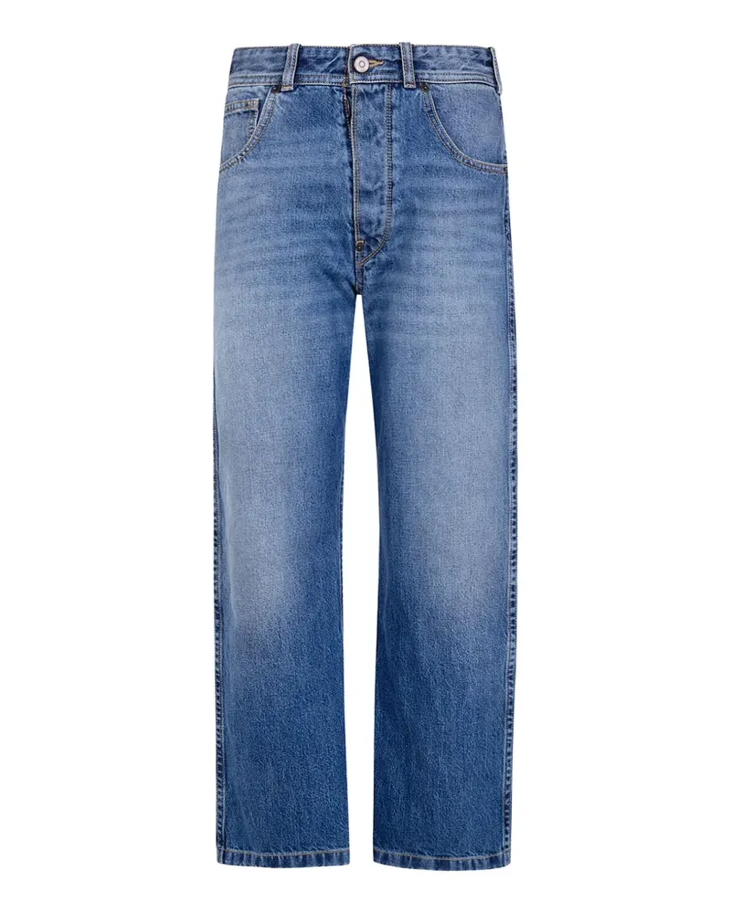Maison Margiela buckled cotton jeans - Blau Blau