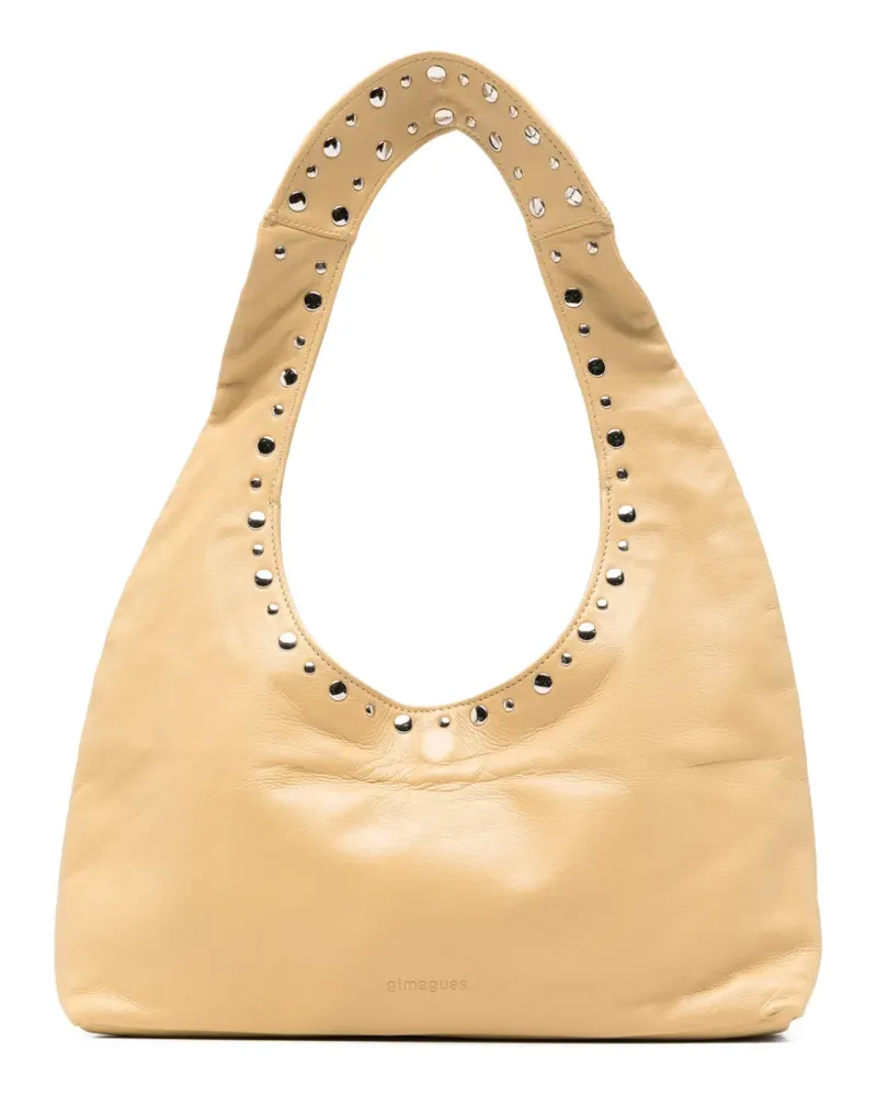 GIMAGUAS Franca studded tote bag - Nude Nude