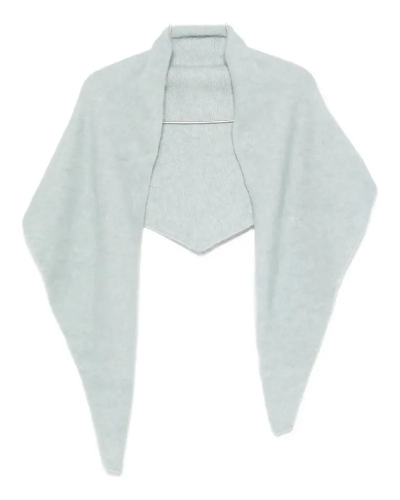 TELA triangular-design scarf - Blau Blau