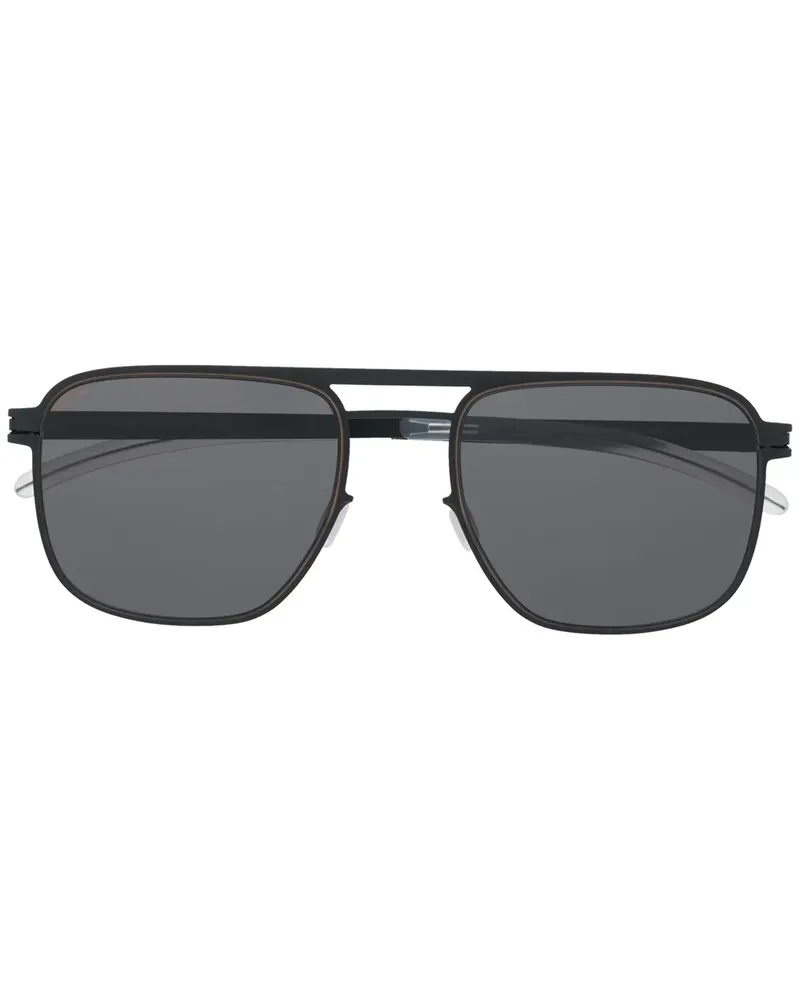 Mykita Sonnenbrille mit eckigem Gestell - Blau Blau