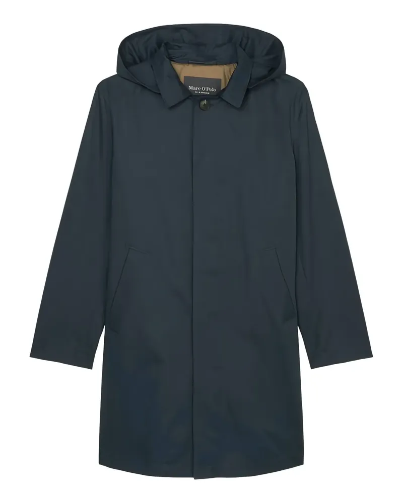 Marc O'Polo Regenmantel mit Kapuze - Blau Blau