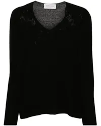 Ermanno Scervino Pullover mit Guipure-Spitze Schwarz