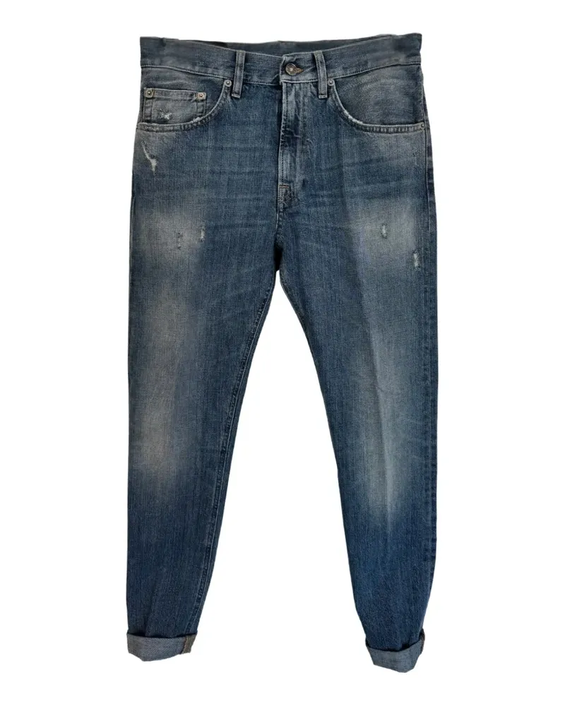 Dondup distressed-effect tapered jeans - Blau Blau