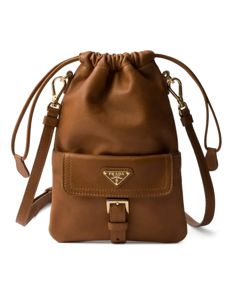 Prada nappa-leather pouch - Braun Braun