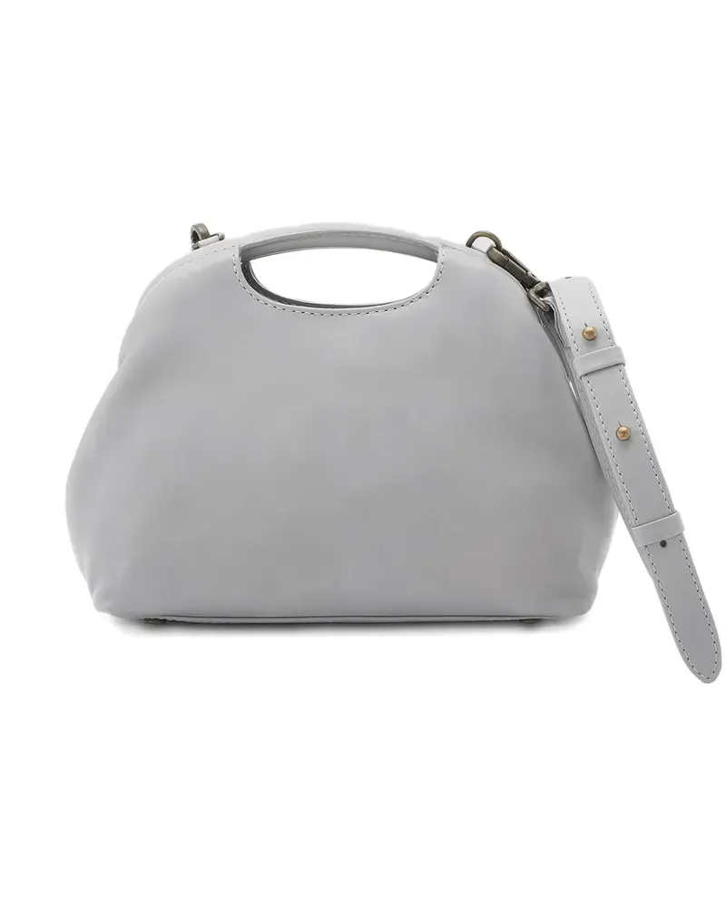 Officine Creative Italia Schultertasche aus Leder - Grau Grau