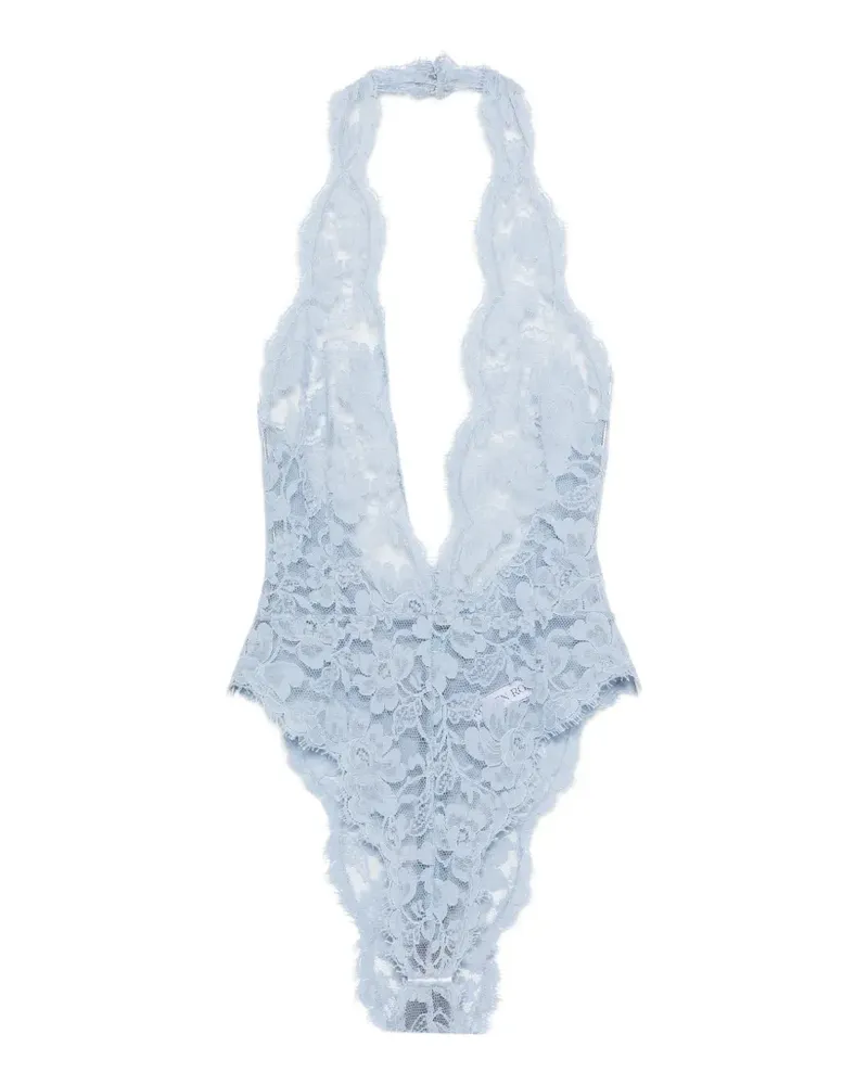 Rowen Rose lace halterneck bodysuit - Blau Blau