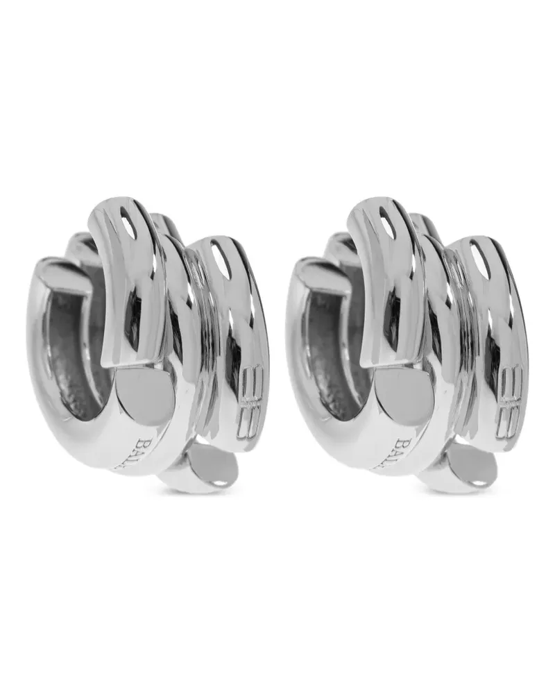 Balenciaga Ohrclips mit Ringen - Silber Silber