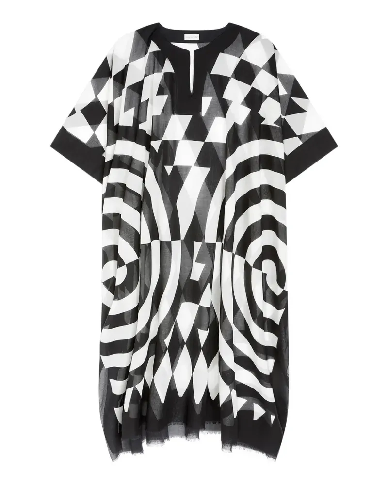 Dries van Noten Kaftan mit lockerem Schnitt - Weiß Weiß