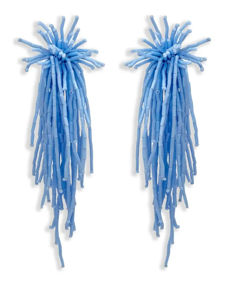 Oscar de la Renta Firework Tassel Ohrringe - Blau Blau