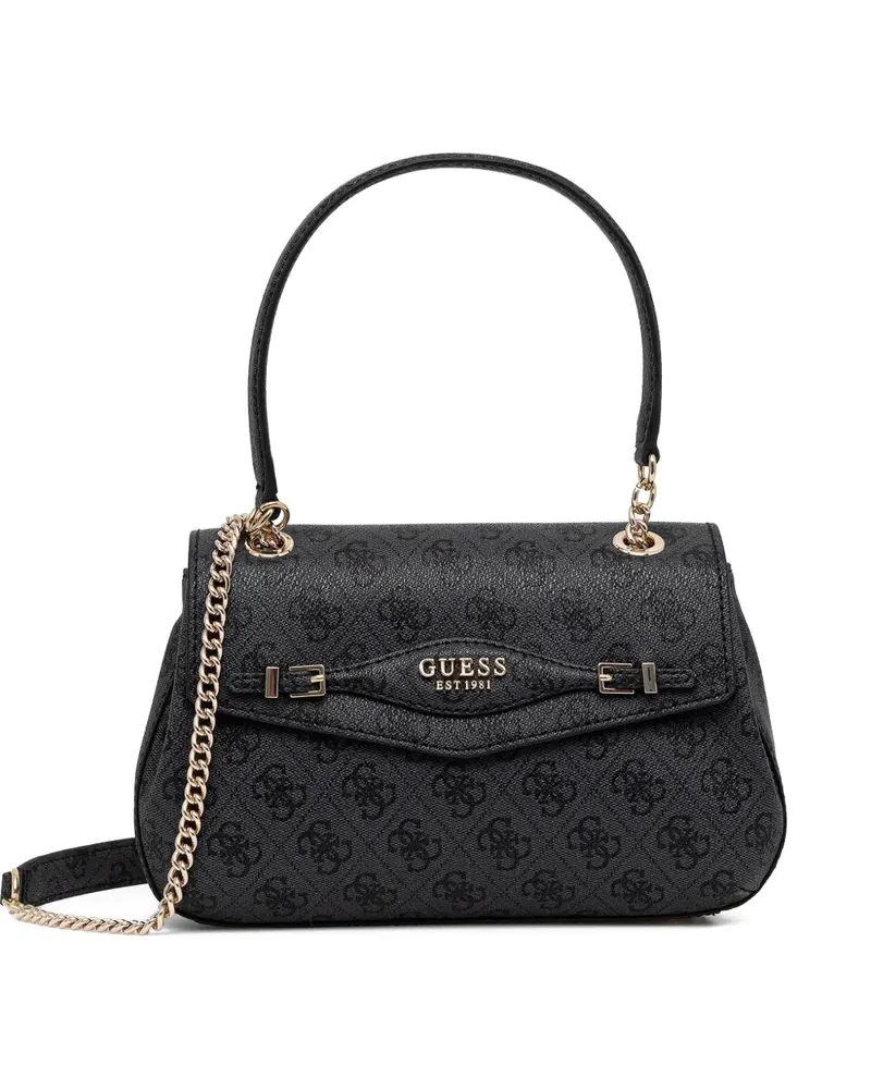Guess Schultertasche mit Logo-Print - Schwarz Schwarz