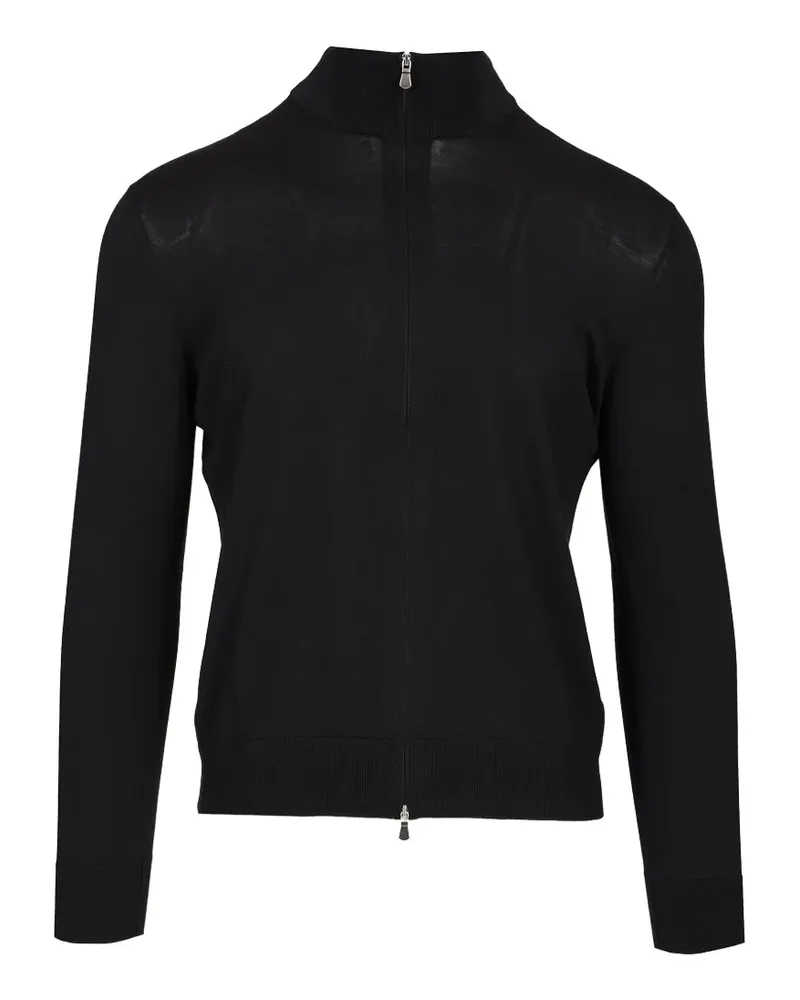Tagliatore zip-fastening roll-neck sweater - Schwarz Schwarz