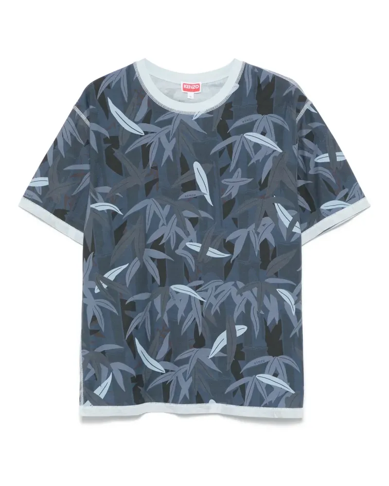 Kenzo T-Shirt mit Chiku-Rin Camo-Print - Blau Blau