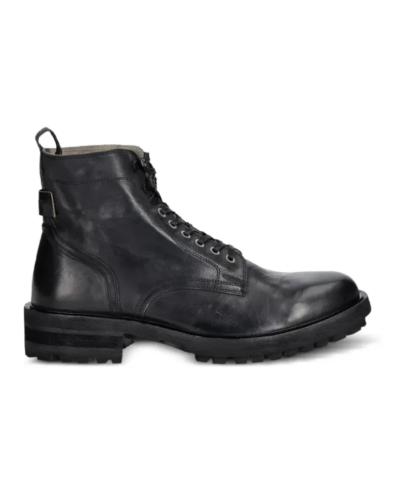 AllSaints Schnürstiefel aus Leder - Schwarz Schwarz