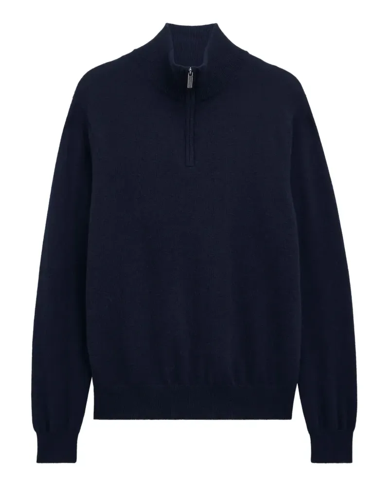 Pringle of Scotland Kaschmirpullover mit kurzem Reißverschluss - Blau Blau