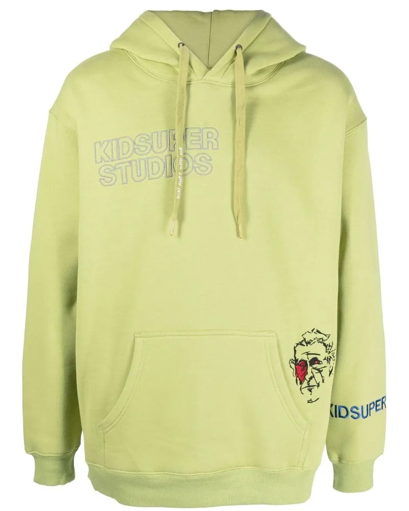 KidSuper Bestickter Hoodie Grün