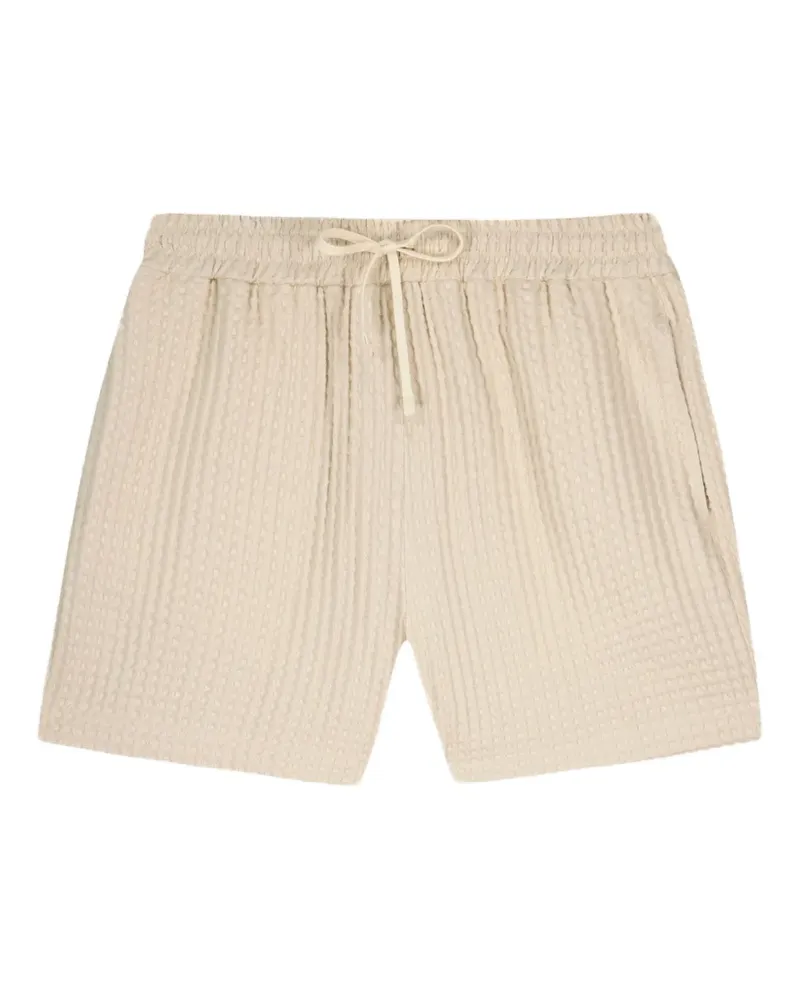 Maison Labiche Shorts mit Waffelstrick-Muster - Nude Nude