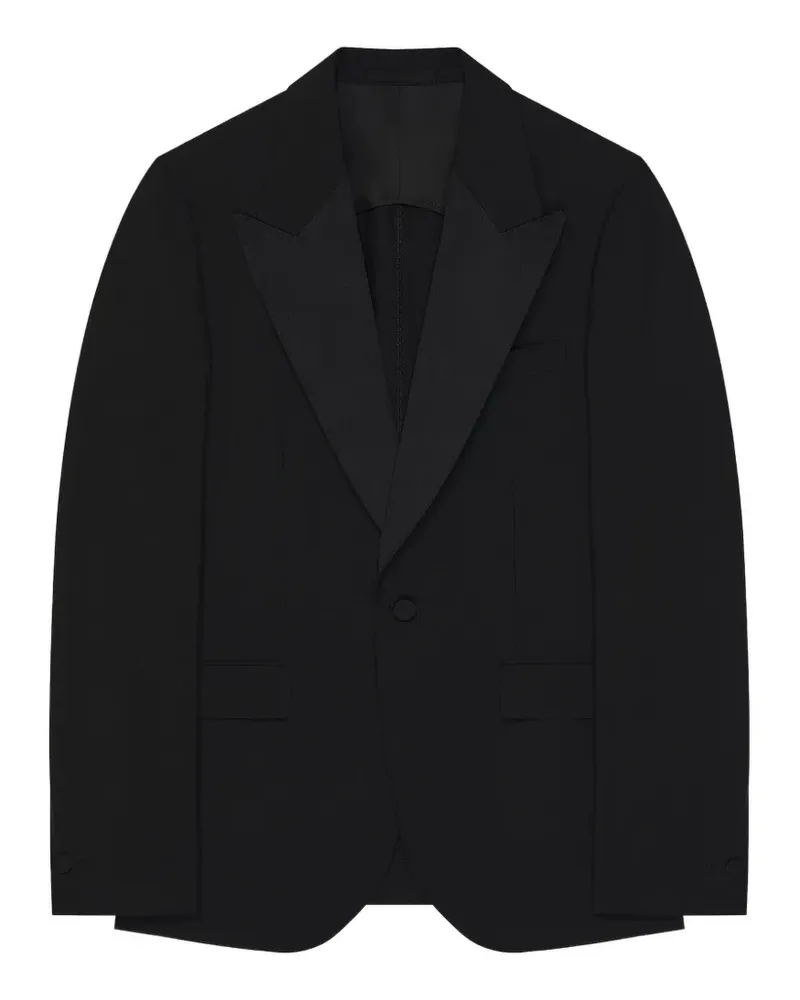 Givenchy single-breasted deconstructed jacket in wool and mohair - Schwarz Schwarz