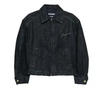 Jeansjacke mit Logo - Gold