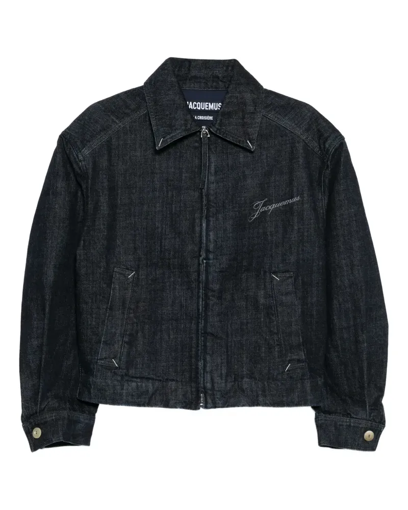 Jacquemus Jeansjacke mit Logo - Gold Gold
