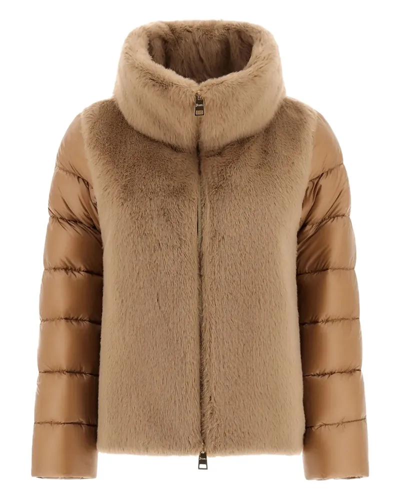 Herno Gesteppte Jacke aus Faux Fur - Braun Braun