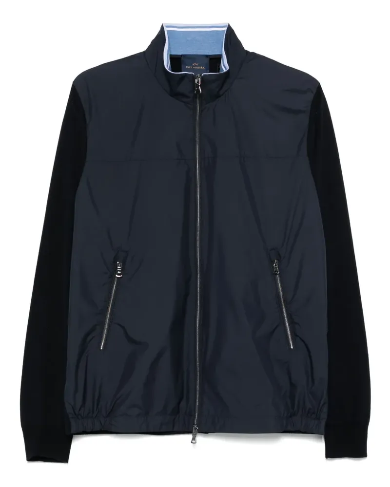 Paul & Shark Jacke mit Kontrasteinsätzen - Blau Blau