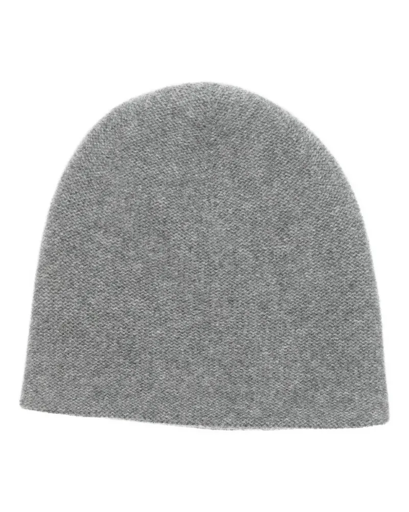 N.Peal Beanie im Layering-Look - Grau Grau