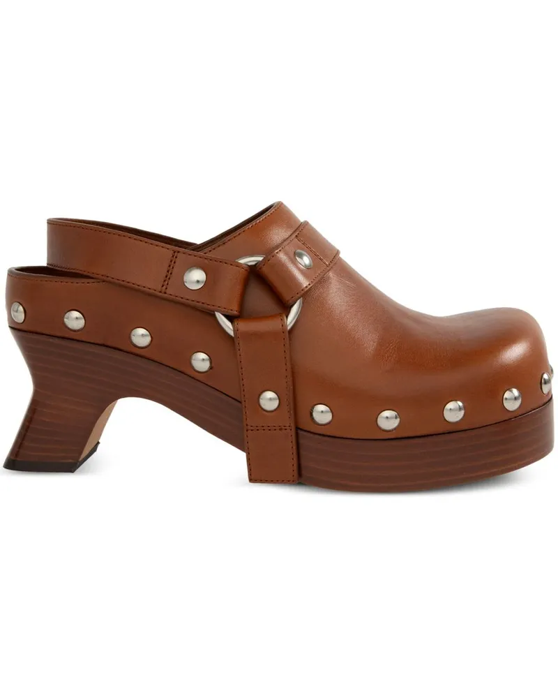 Loewe Tacha Mules 70mm - Braun Braun